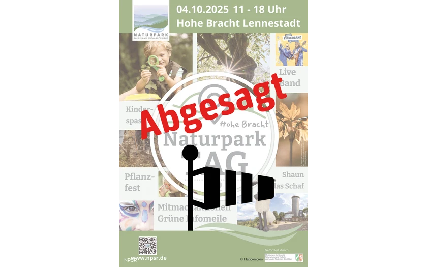 Absage Naturpark-Tag Hohe Bracht