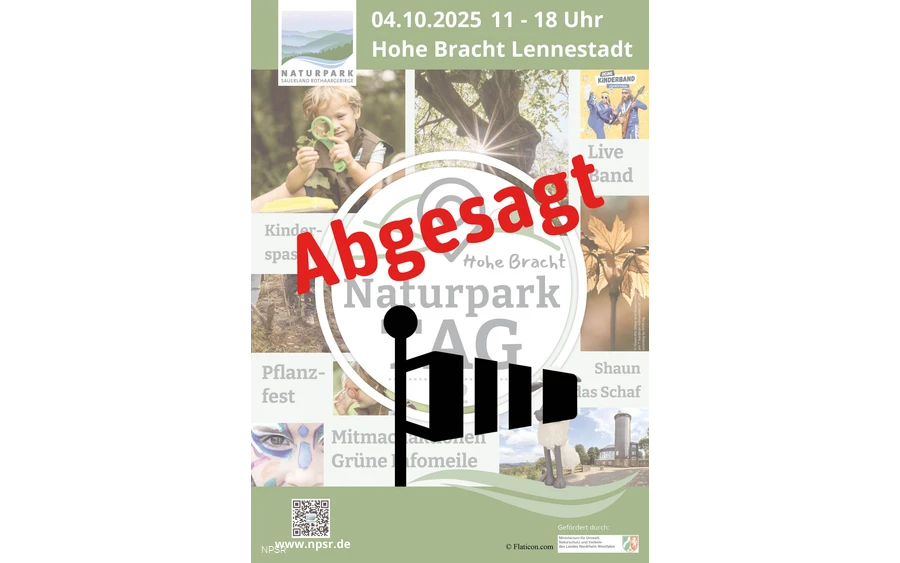 Absage Naturpark-Tag Hohe Bracht