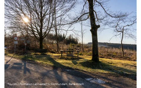 Vesperinsel am Wanderparkplatz Heinsberger Hochheide
