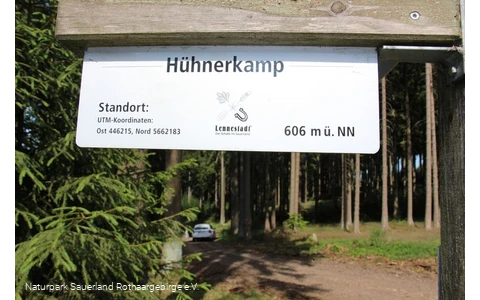 Hühnerkamp - gelegen auf 606 m üNN