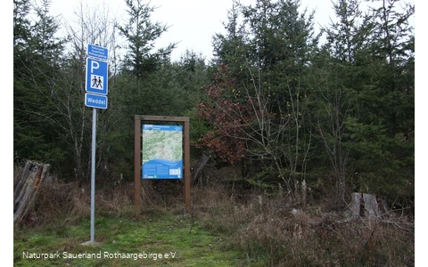 Der Wanderparkplatz Weddel