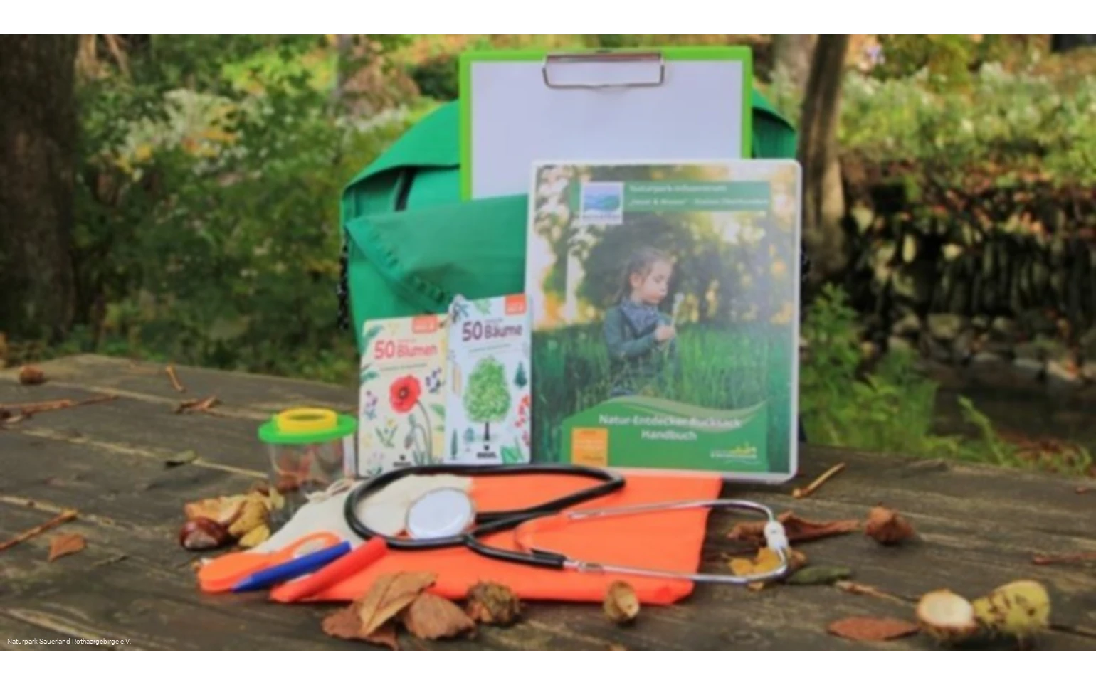 Natur-Entdecker-Rucksack Inhalt des Natur-Entdecker-Rucksacks