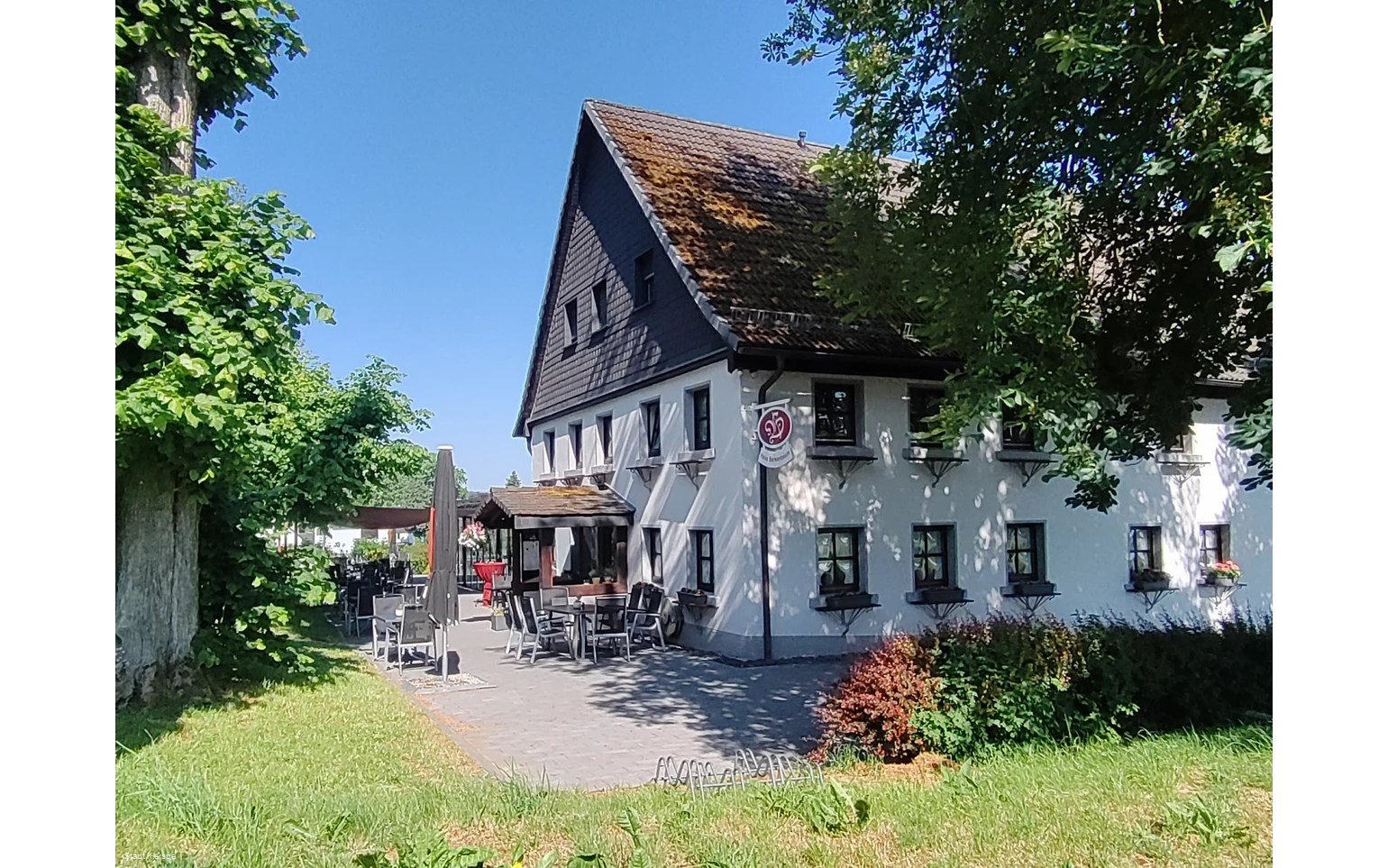 Das idyllisch gelegene Haus Berkenbaum