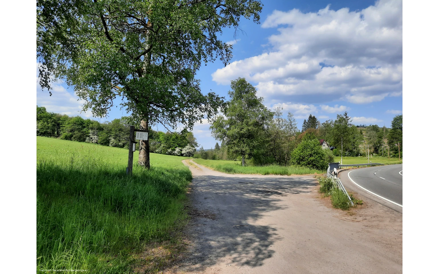 Ausgangspunkt für Wanderungen im Elberndorfer Bachtal