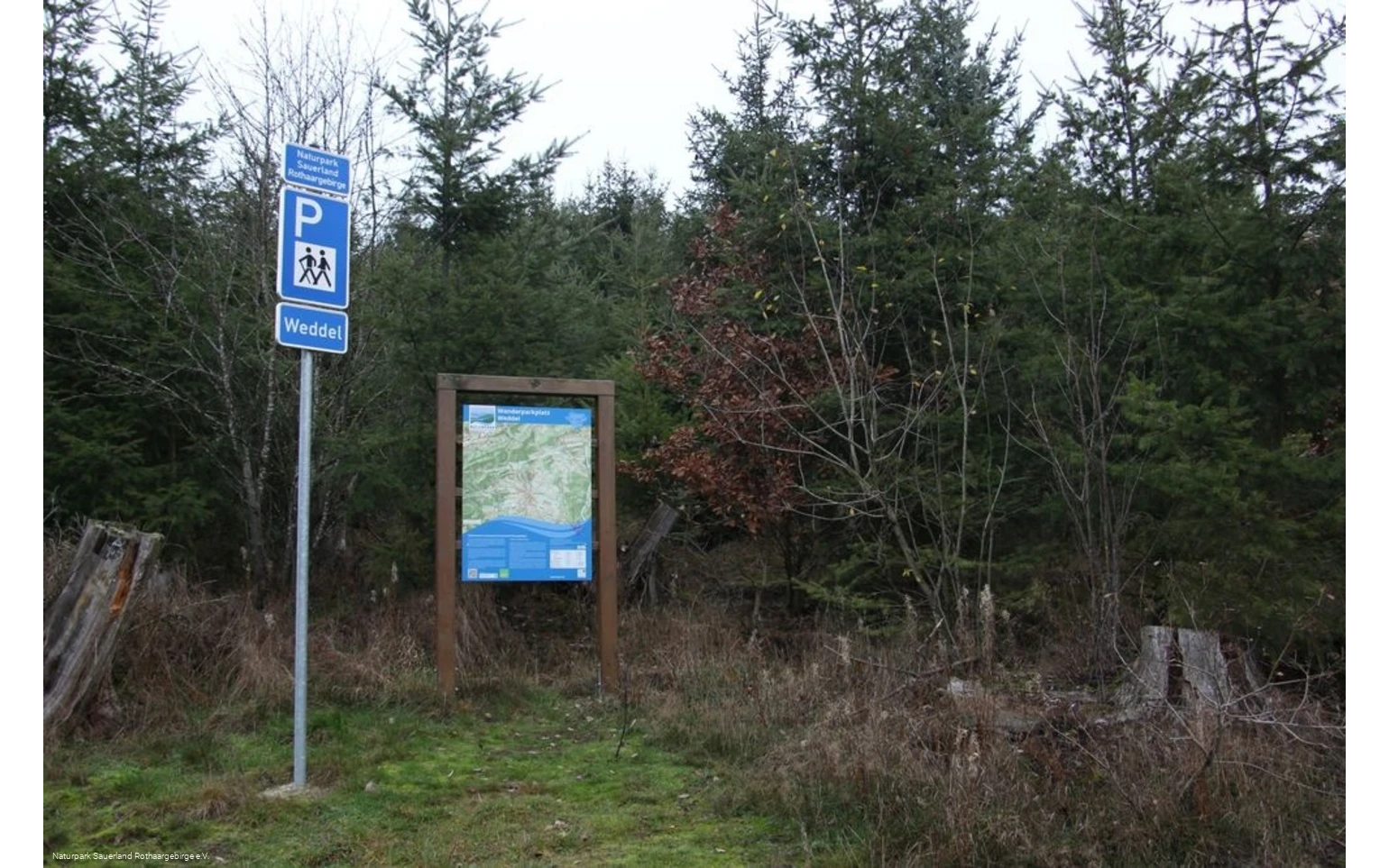 Der Wanderparkplatz Weddel