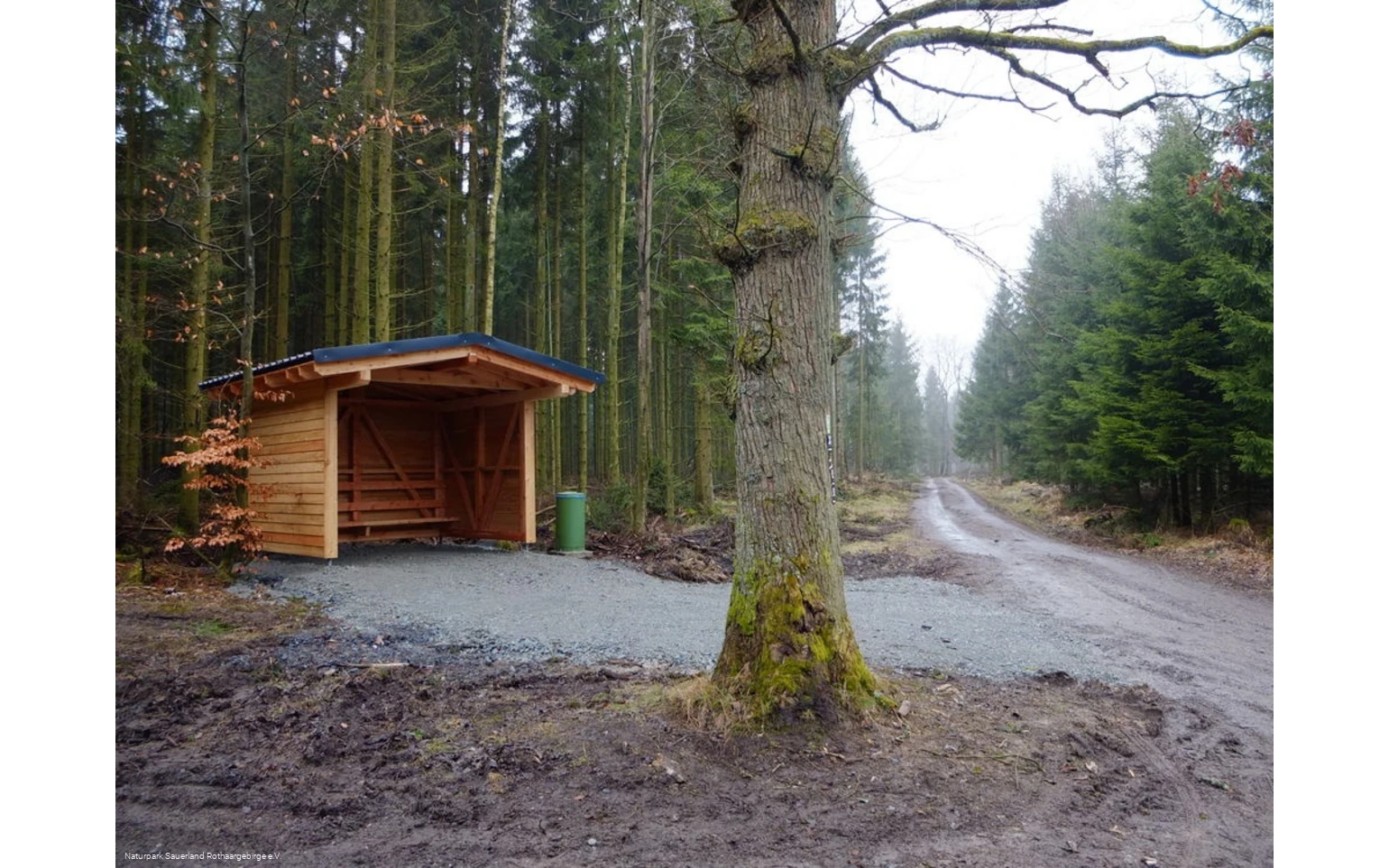Die Schutzhütte &amp;quot;Auf'm Stück&amp;
