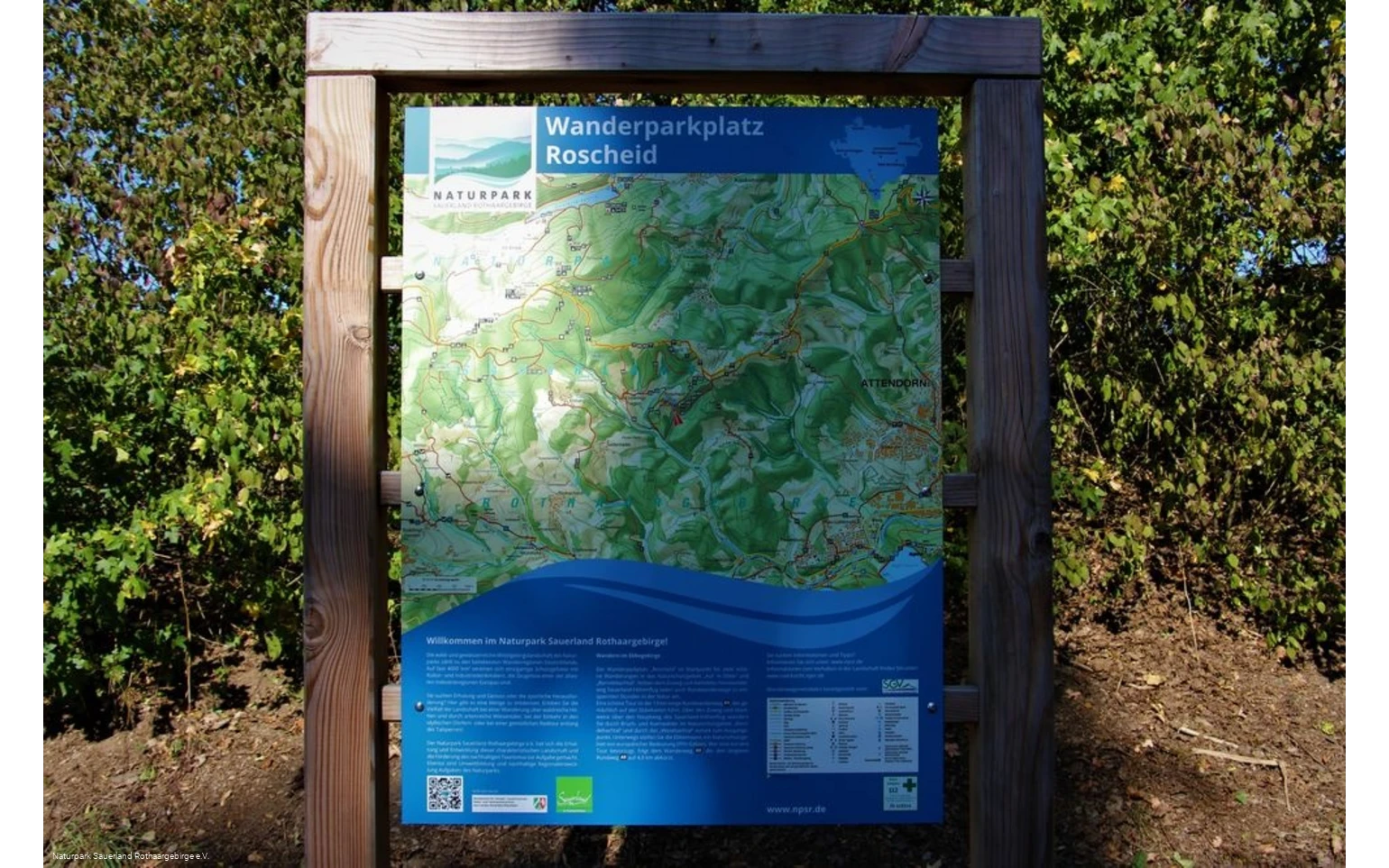 Viel Wissenswertes bietet die Infotafel für den Wa