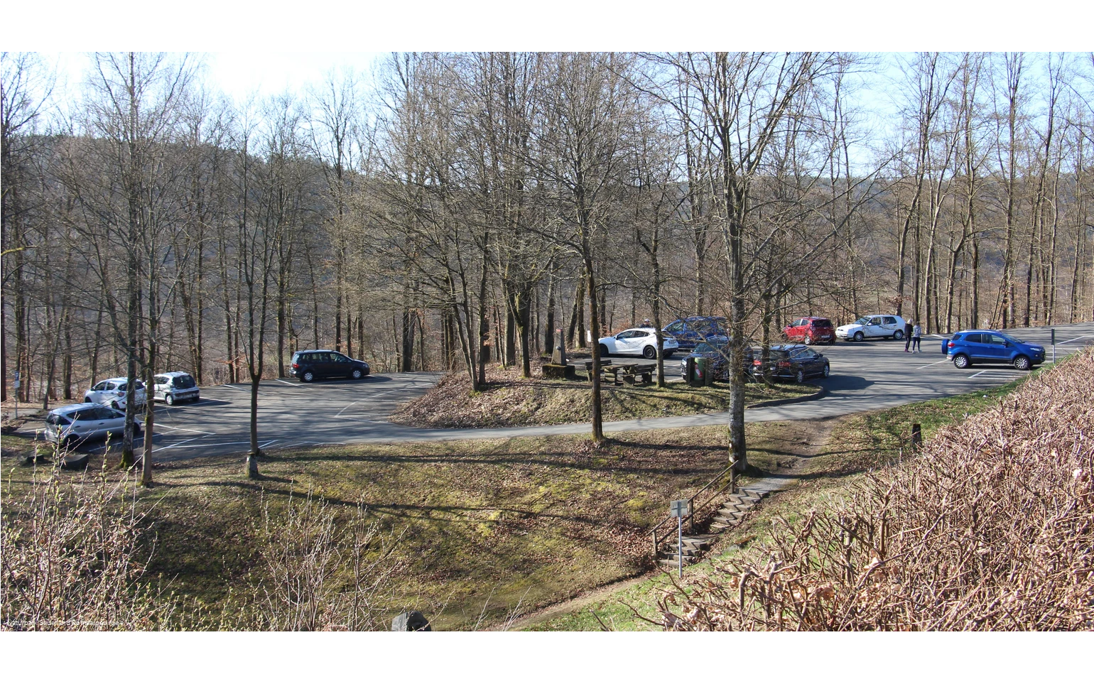 Parken an der Breitenbachtalsperre