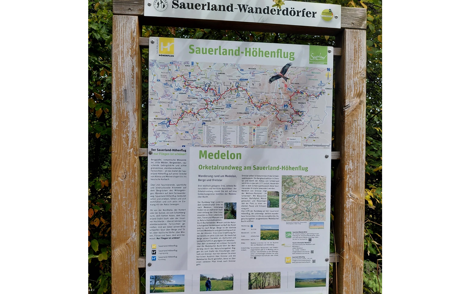 Infotafel zum Sauerland Höhenflug