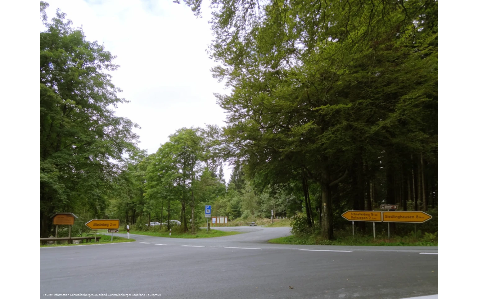 Wanderparkplatz "Großes Bildchen" auf der Hunau