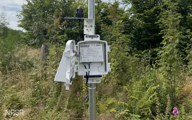 Die Station Enviro- Monitor, die ab Herbst 2024 Wetterdaten von der Hohen Bracht liefert.