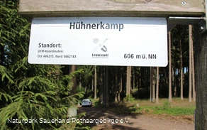 Hühnerkamp - gelegen auf 606 m üNN