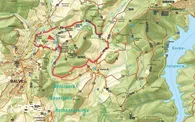 Wanderwegenetz an der Luisenhütte