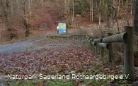 ... Blick zum Wanderparkplatz