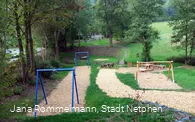 Blick auf den Spielplatz