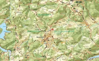 Wanderinformationstafel am Wanderparkplatz Linde