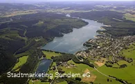 Sorpesee von oben