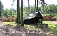 Die idyllisch gelegene Schutzhütte Hühnerkamp