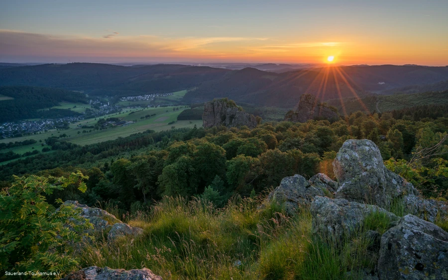 Aussicht von den Bruchhauser Steinen