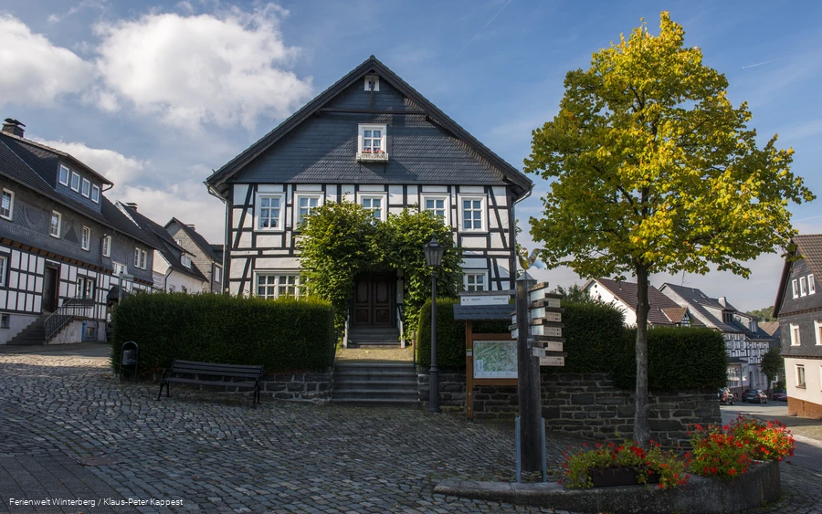 Fachwerkhaus in der Altstadt Hallenberg.