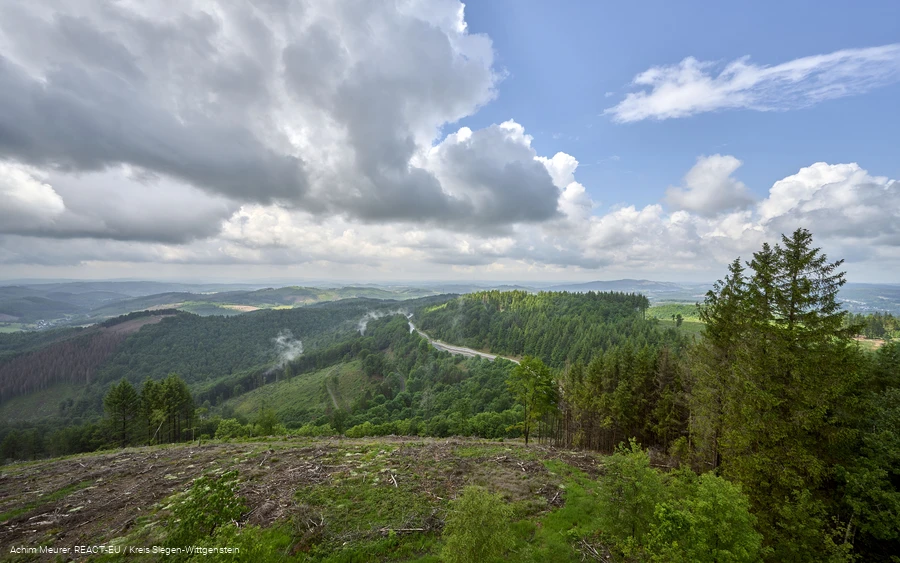 Ausblick vom Gillerturm in Hilchenbach-Lützel