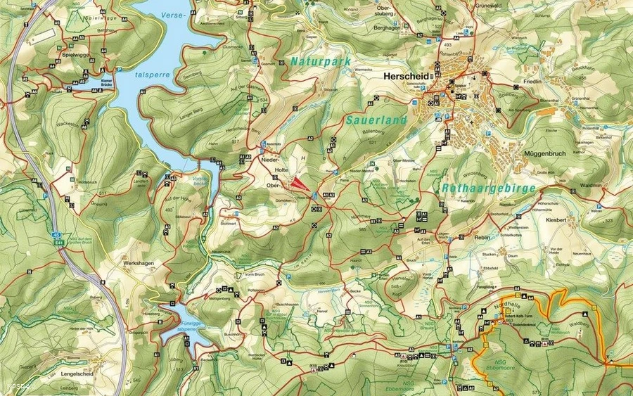 Wanderwegenetz