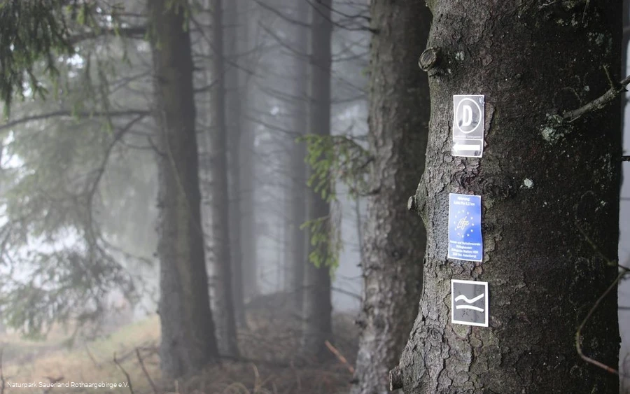 ... vielfältige Wegemarkierungen...