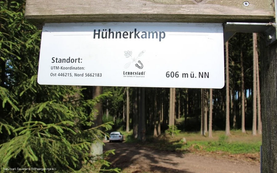 Hühnerkamp - gelegen auf 606 m üNN