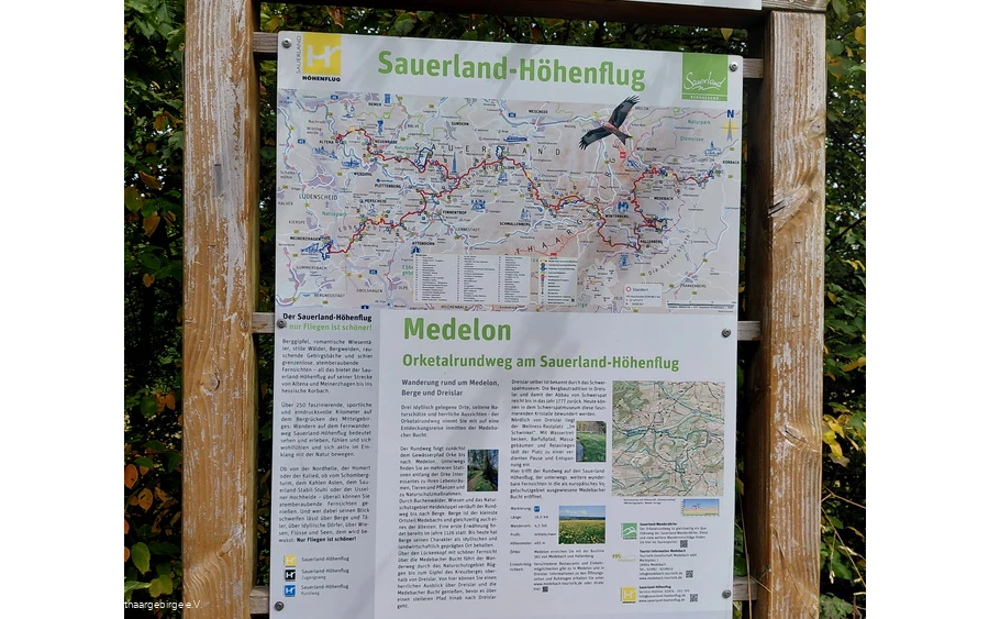 Infotafel zum Sauerland Höhenflug
