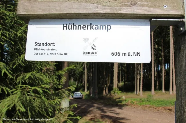 Hühnerkamp - gelegen auf 606 m üNN