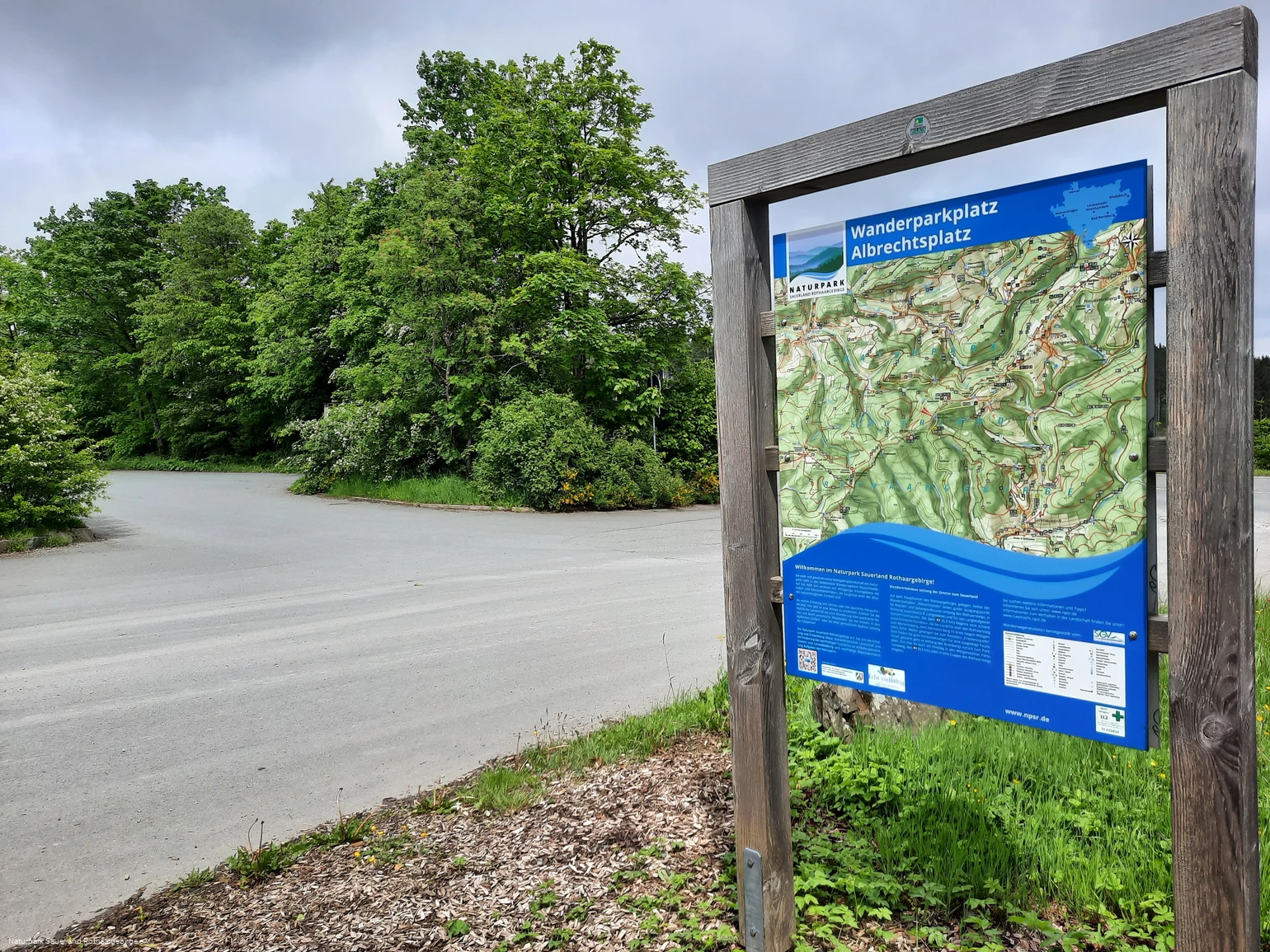 Startpunkt für viele Wanderungen - der Albrechtsplatz