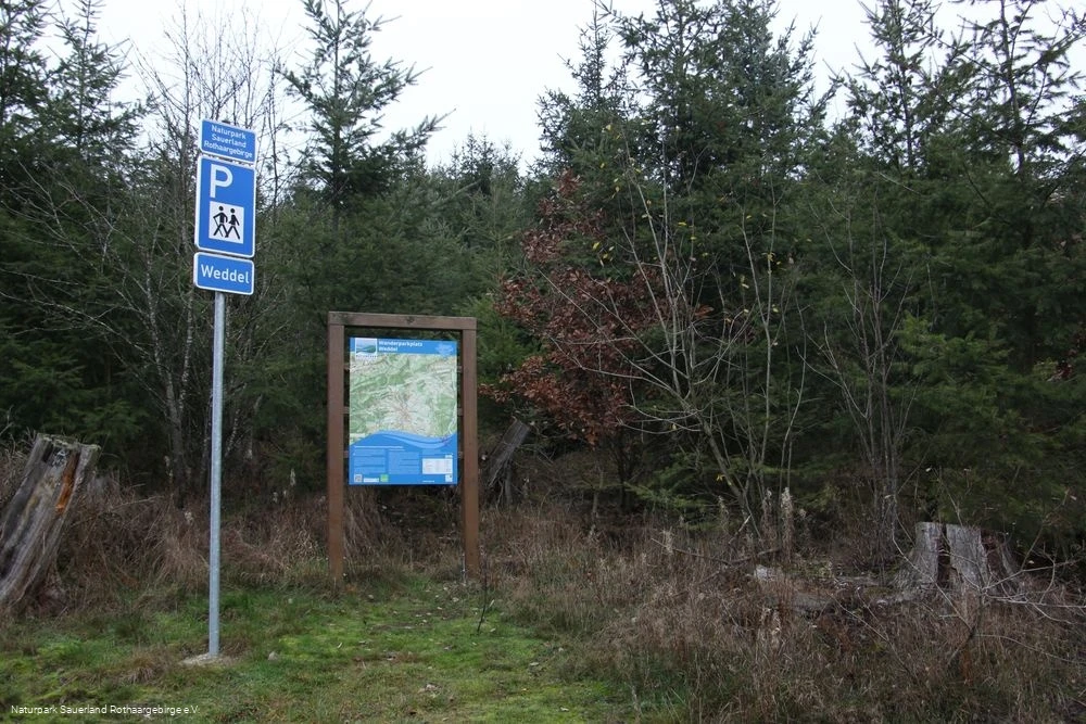 Der Wanderparkplatz Weddel