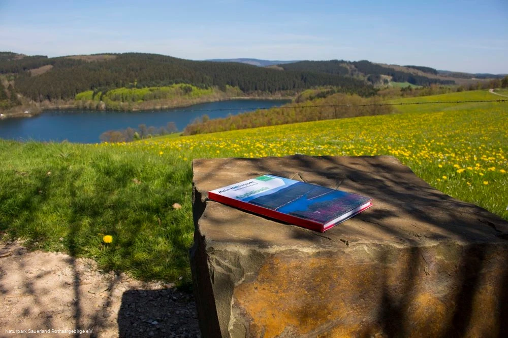 Den Listerblick genießen - auf dem Stein liegend: Den Listerblick genießen - auf dem Stein liegend: