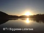 Sonnenuntergang am Listersee