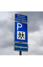 Hinweisschild Wanderparkplatz