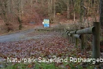 ... Blick zum Wanderparkplatz